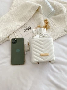 防水、輕巧、商務休閒迷你 V 型抽繩水桶包，適合青少年女孩、女大學生、菜鳥和白領，非常適合辦公室、大學、工作、商務、通勤、購物、度假