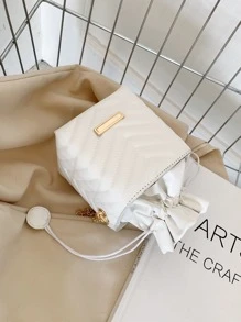 防水、輕巧、商務休閒迷你 V 型抽繩水桶包，適合青少年女孩、女大學生、菜鳥和白領，非常適合辦公室、大學、工作、商務、通勤、購物、度假