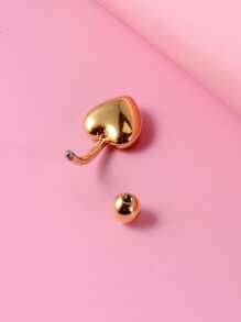 不銹鋼,愛心裝飾臍環適合女士和男士,龐克穿孔,A時尚身體鏈禮品適用於任何場合