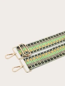Colourblock Geometric Pattern Bag Strap - Multicolor - View 5