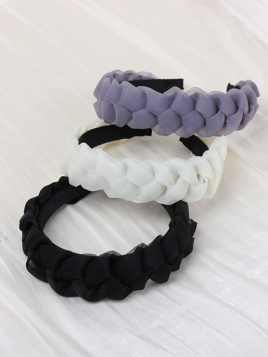 3 chiếc Băng đô Rộng Rộng - Nhiều màu - Xem 1
