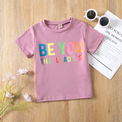 Toddler Girls Slogan Graphic Tee