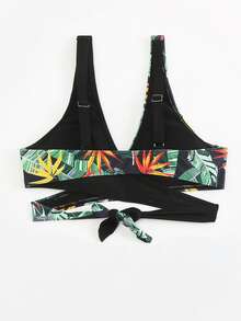 Tops de Bikini para Mujer Envolvente Tropical Sexy - Multicolor - Ver 2