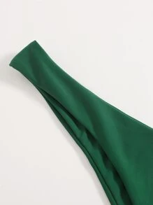 SHEIN Swim 高衩泳衣下裝 - 墨綠色 - 查看 4