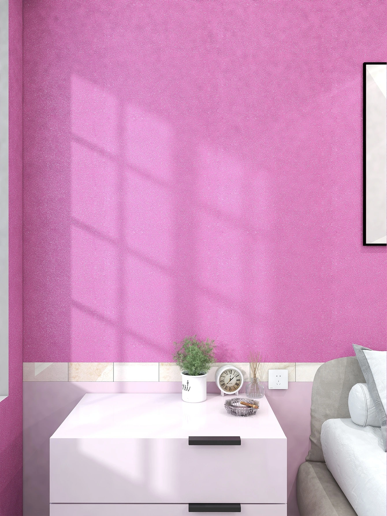 1個 プレーン 防水 壁紙 Shein Japan