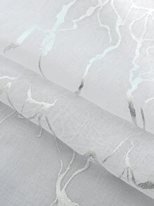 金屬質感單片透視窗簾