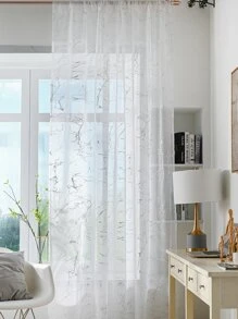 金屬質感單片透視窗簾