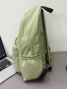 Ba lô Nữ Lá thư Có thể điều chỉnh được Đúng mốt - màu xanh lá - Xem 4