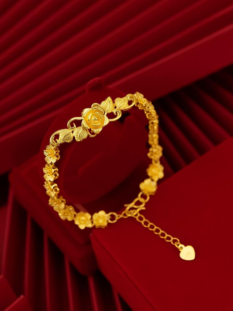 Vòng tay trang trí hoa Valentine, Mẹ, Mẹ, Ngày của Mẹ, Quà tặng - Vàng - Xem 2