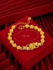 Vòng tay trang trí hoa Valentine, Mẹ, Mẹ, Ngày của Mẹ, Quà tặng - Vàng - Xem 3