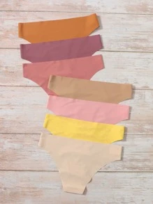 Shein Underwear&Sleepwear Basics 7 piezas Bragas simple