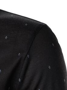 Calvornis Men Allover Print Polo Shirt - Black - View 5