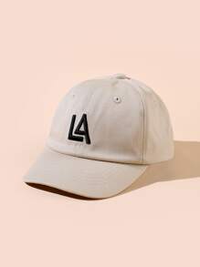 兒童字母刺繡棒球帽 - 杏色 - 查看 1