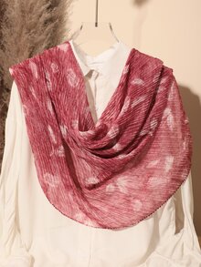 Feather Print Scarf - Multicolor - View 3