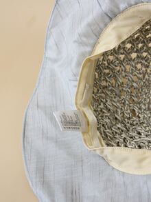 Mũ rơm trang trí hình vuông - Xám - Xem 4