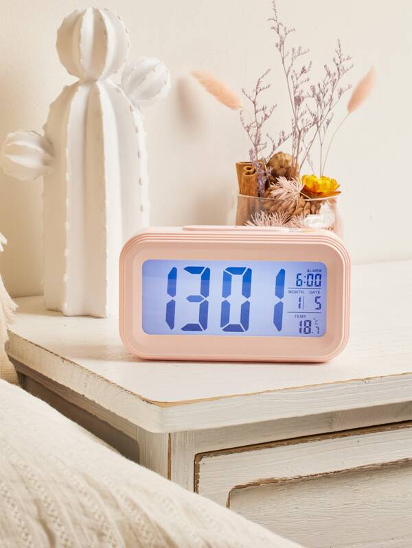 SHEIN BASIC LIVING 1pc LED Alarm Clock SHEIN USA