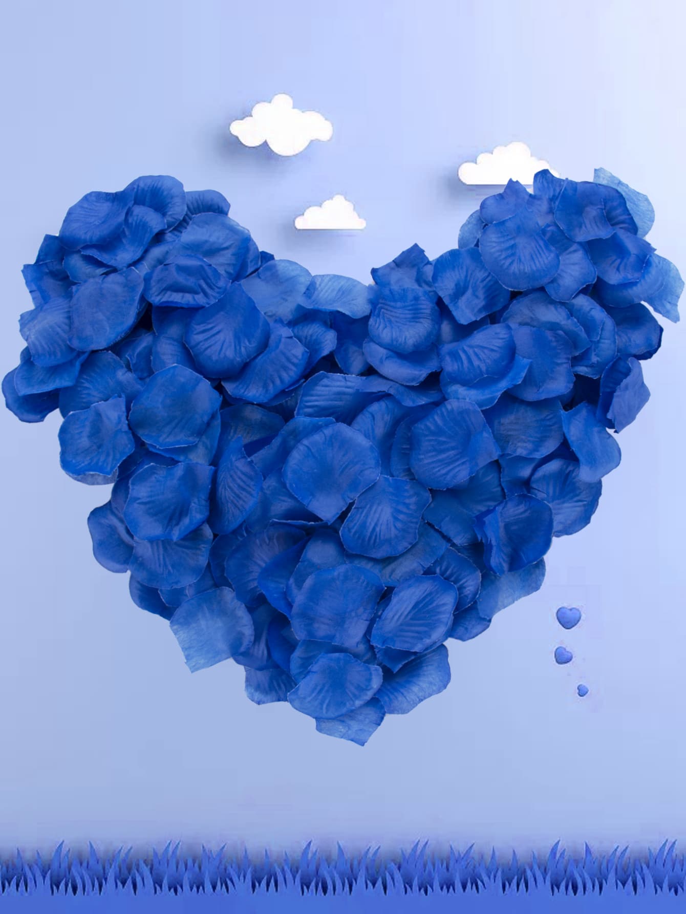 H.L.BALLOON 1000pcs Party Throwing Petal, Simple Blue Flower Petal For Wedding - Blue - View 1