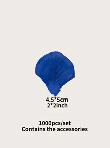 H.L.BALLOON 1000pcs Party Throwing Petal, Simple Blue Flower Petal For Wedding - Blue - View 3