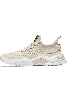 Giày thể thao nam Ren lên Lá thư Ren lên - Màu be - Xem 3