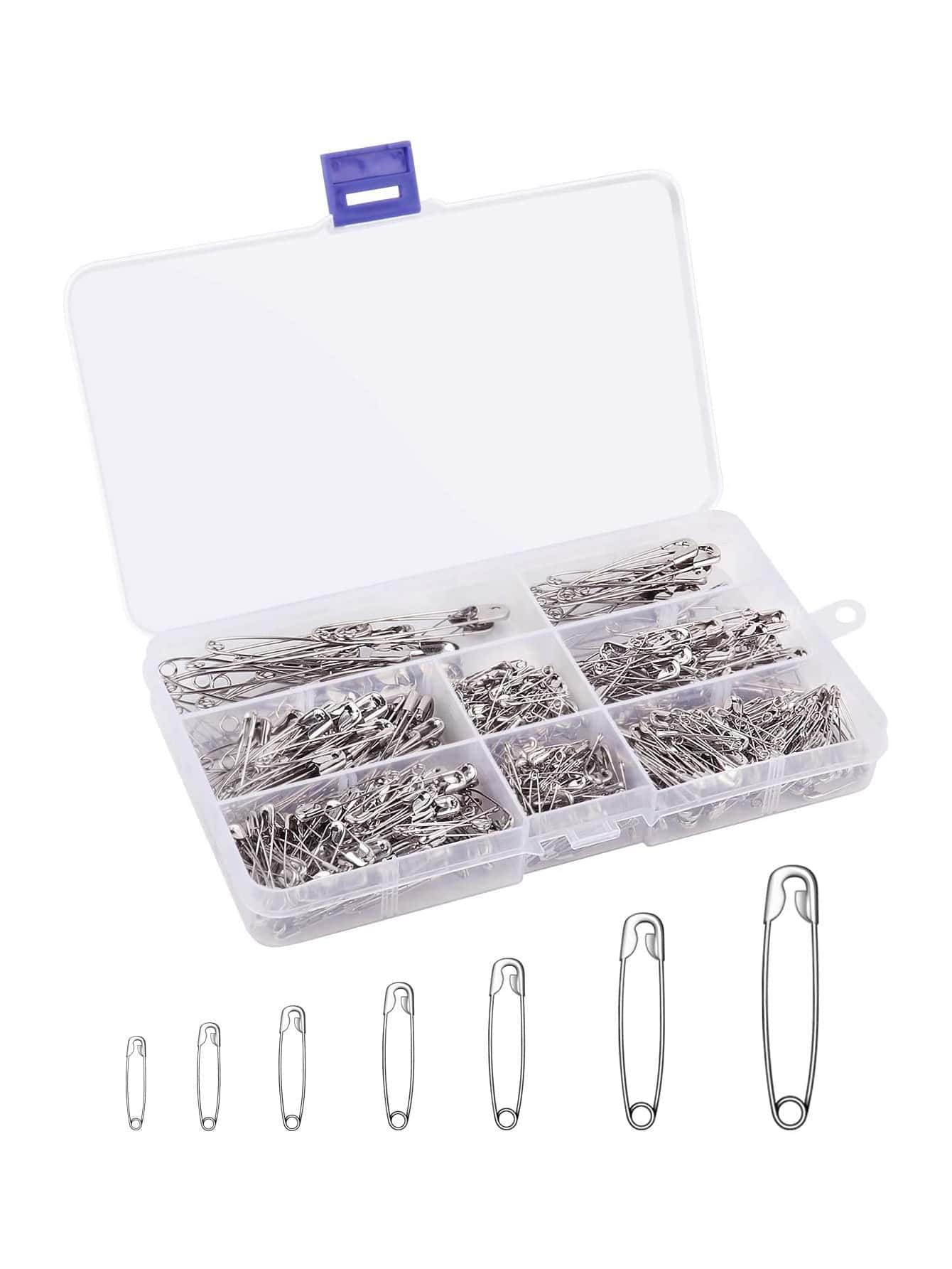 460pcs Sewing Craft  Pins, Sewing Accessories - Silver - View 1