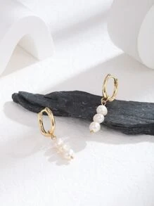 珍珠耳墜 - 彩色 - 查看 2