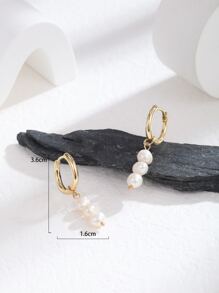 珍珠耳墜 - 彩色 - 查看 3