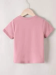 Toddler Girls Figure Graphic Tee - Dusty Pink - View 2