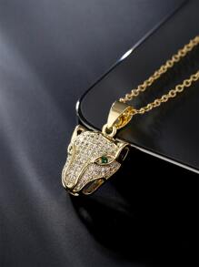 Dây chuyền với sức hấp dẫn Khối Zirconia  Báo - Vàng - Xem 1