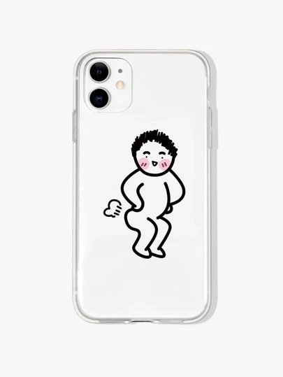 Funny Boy Clear Phone Case | SHEIN ASIA