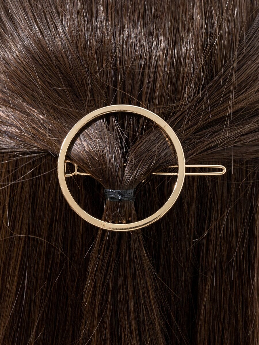 Horquilla con diseño de círculo - Dorado - Ver 1