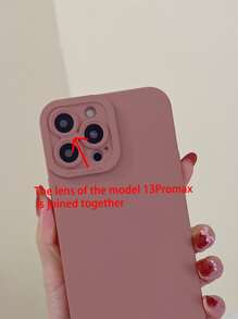 素色手機殼附帶繩子 - 藕粉色 - 查看 3