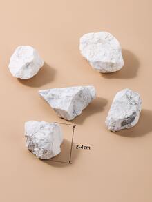 5 cái Đá DIY Trang sức Phụ kiện - trắng - Xem 3