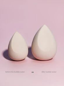 2 miếng bọt biển trang điểm, trứng trang điểm sử dụng kép khô và ướt, 2 miếng bọt biển trang điểm mềm trang điểm hàng ngày làm nở và trang điểm - Màu be - Xem 5