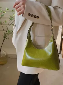 Mini Minimalist Adjustable Strap Bag - Green - View 1