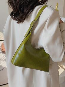 Mini Minimalist Adjustable Strap Bag - Green - View 2