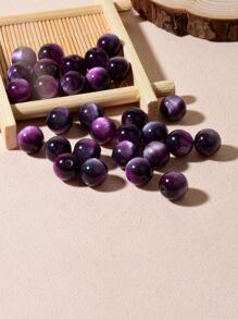 30 piezas 10mm cuenta Accesorio de joya DIY - Morado - Ver 1