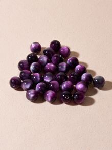 30 piezas 10mm cuenta Accesorio de joya DIY - Morado - Ver 2