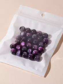 30 piezas 10mm cuenta Accesorio de joya DIY - Morado - Ver 3