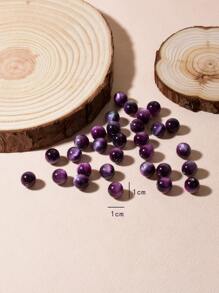 30 piezas 10mm cuenta Accesorio de joya DIY - Morado - Ver 4