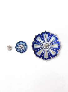 3入組花朵設計棒支架 - 彩色 - 查看 2