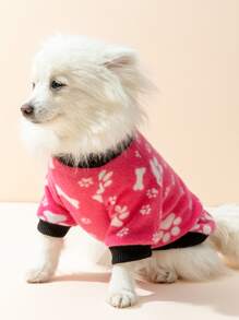 1pc Paw Design Pet Sweatshirt - Nhiều màu - Xem 1