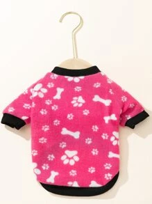 1pc Paw Design Pet Sweatshirt - Nhiều màu - Xem 3