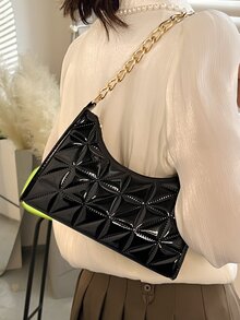 Chần Dây kéo Túi xích - màu đen - Xem 2