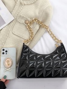 Chần Dây kéo Túi xích - màu đen - Xem 6