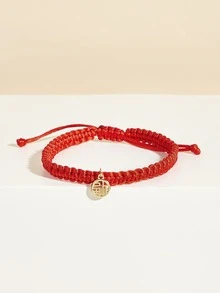 Vòng cổ bện cho thú cưng - Đỏ - Xem 4