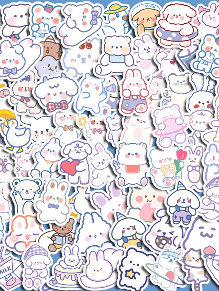 90入組卡通圖案貼紙