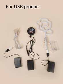 1 个多功能恒光电池盒连接器、8 种模式、USB 端口、家庭/办公室装饰连接器 - 黑色 - 查看 3