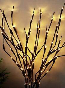1pc 20-Head 54cm Tall Branch Lamp LED String Lights, Creative Decor Lights For Living Room, Bedroom, Bar, B&B, Flower Arrangement, Battery Operated Decorative Branch Lights For Home, Holiday, Party - Yellow - View 5
