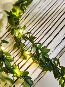 1入組人造藤蔓串燈和20入組燈泡 - 黃色 - 查看 3