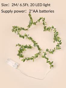 1入組人造藤蔓串燈和20入組燈泡 - 黃色 - 查看 6